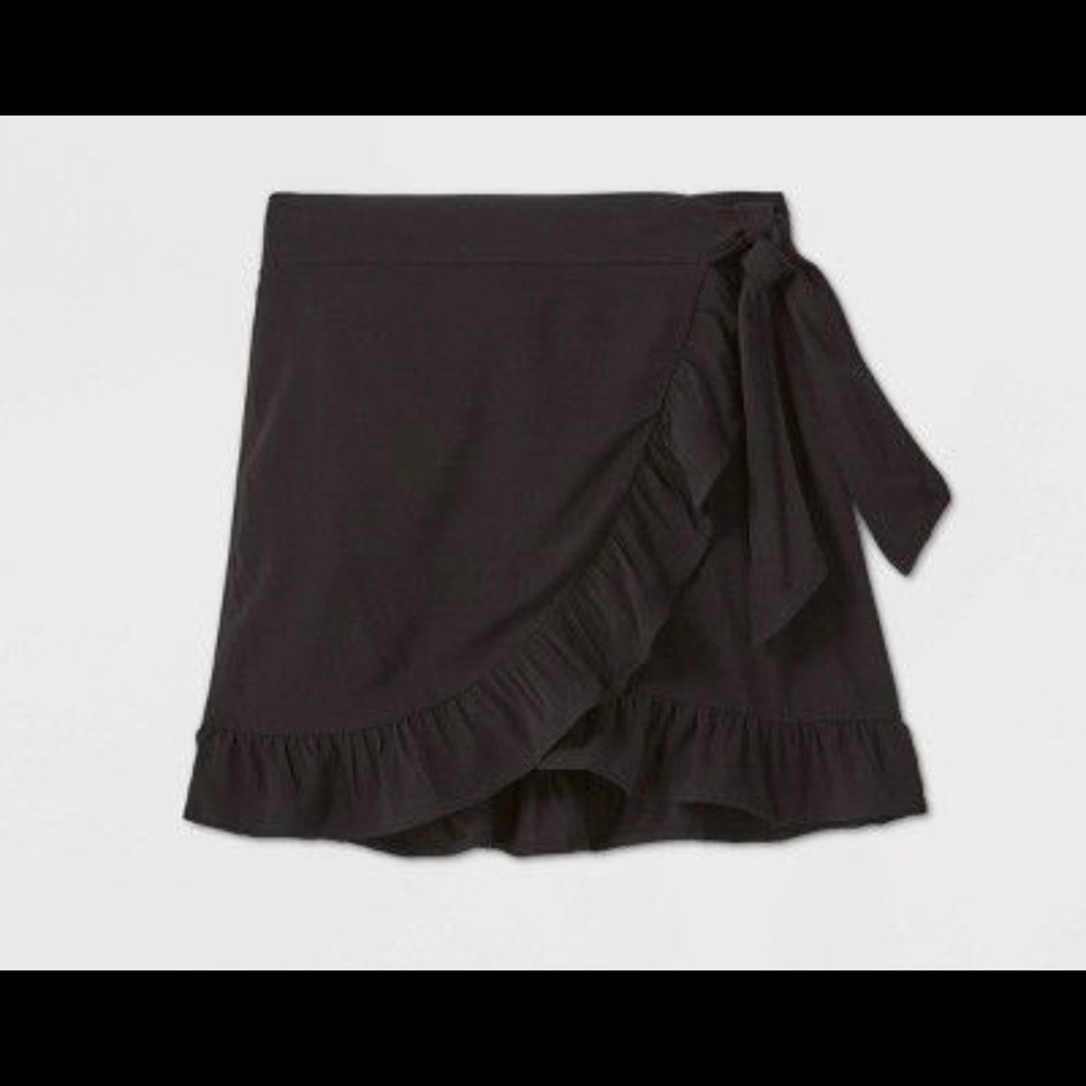 Black Ruffled Skirt